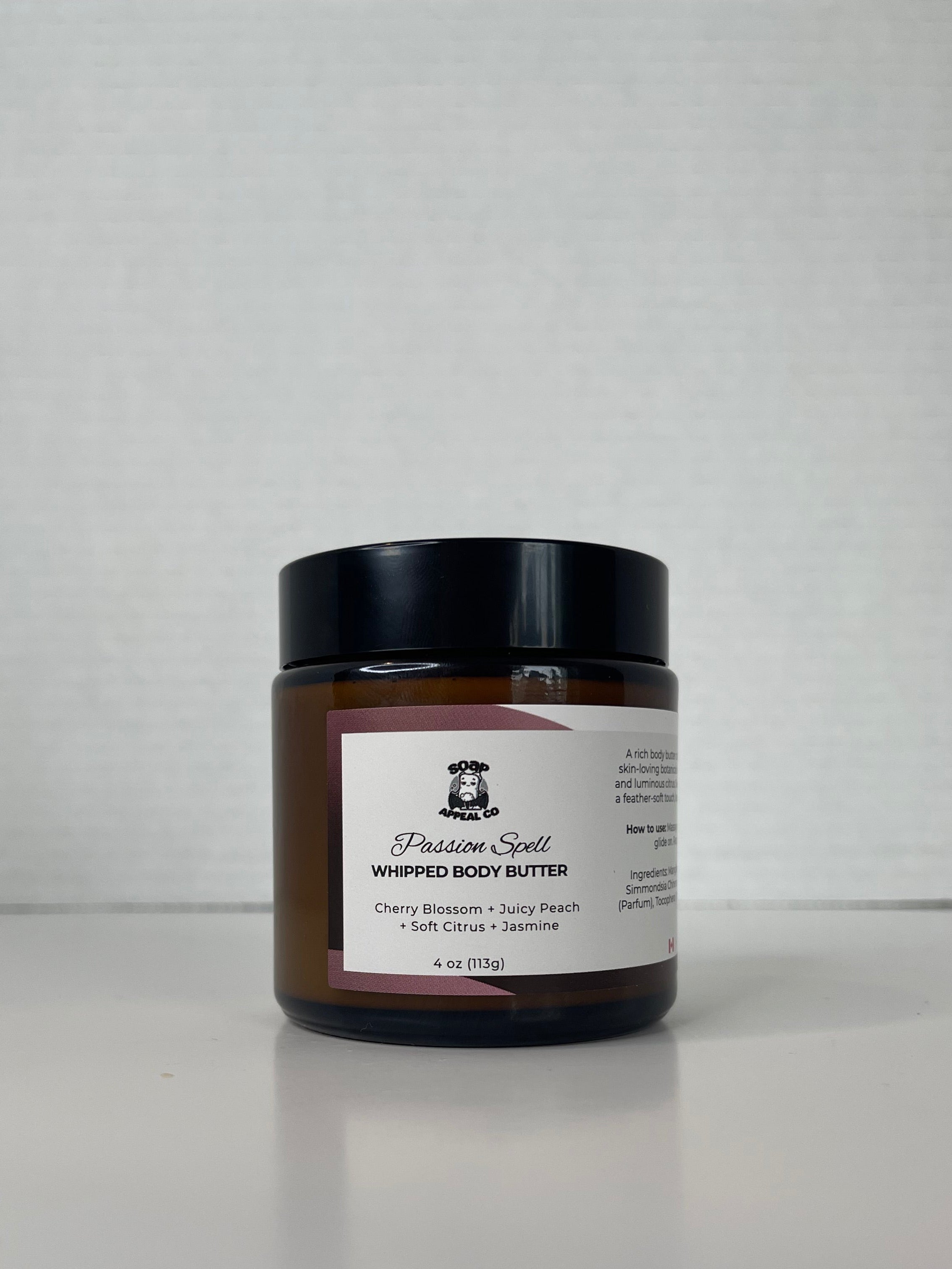 Jar with white label on white background